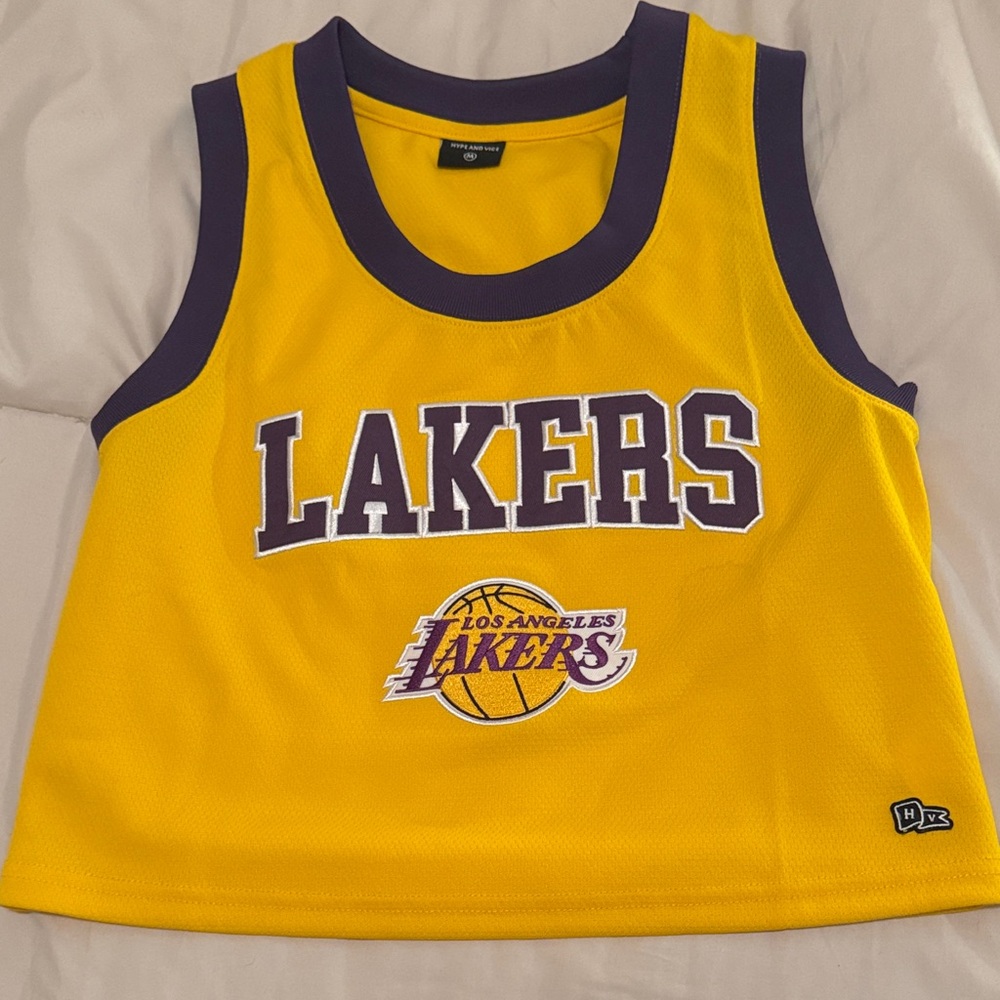 Los Angeles Lakers Youth Yellow & Purple Sleeveless Jersey Top